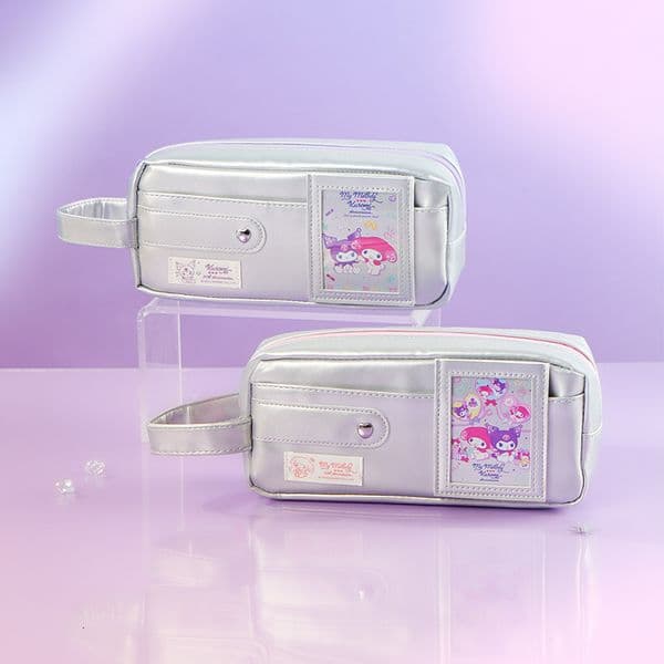 Portable makeup bag - Large capacity - For girls - Makeup pouch - High-value cartoon - Student pencil case - Stationery set