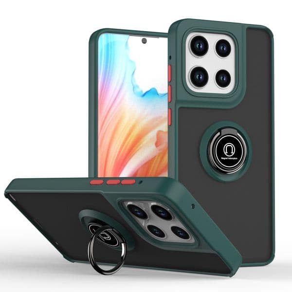 Clear Phone Cases for Motorola G Play G Power 2026 G Stylus 5G 2026 Frosted Translucent Matte Ring Kickstand Slim Case Anti-Fingerprint Shockproof Phone Cover