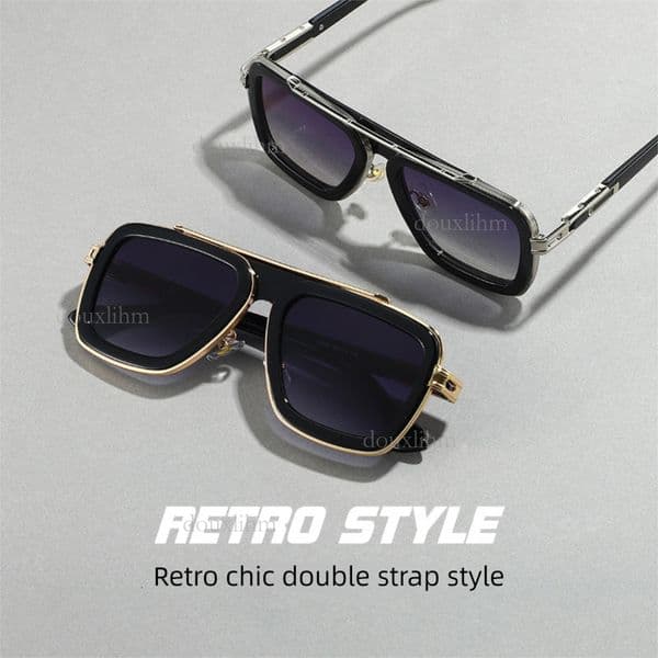 2026 Designer Metal UV Resistant Sunglasses Personalized Box Neutral Luxury Brand Sunglasses Sunshade Fashion Accessories 1876 Wholesale