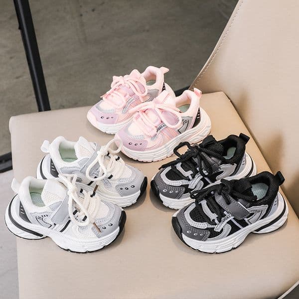 Sport Girl Casual Shoe Spring New kids Anti slip Soft Sole Sports for Preschool Running Shoes Trend