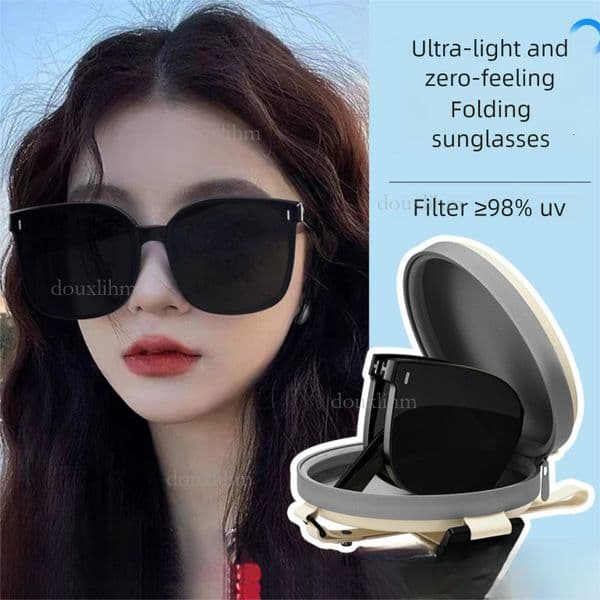 2026 New Outdoor Versatile Designer Women's Sunglasses Luxury Brand Fashion Accessories High-end UV Resistant Men's Driving Polarized Foldable Sunglasses