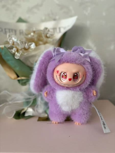 Labubu Bunny Doll 6 Gen 3 Macaron Series, Surprise Blind Box Kiwi Color Version 6.0 QIAOWANTONG