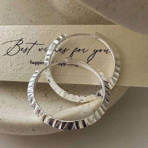 925 Sterling Silver Earrings for Women Strip Geometric Sexy Girl Fashion Trendy Jewelry Gift Party Wedding pendientes