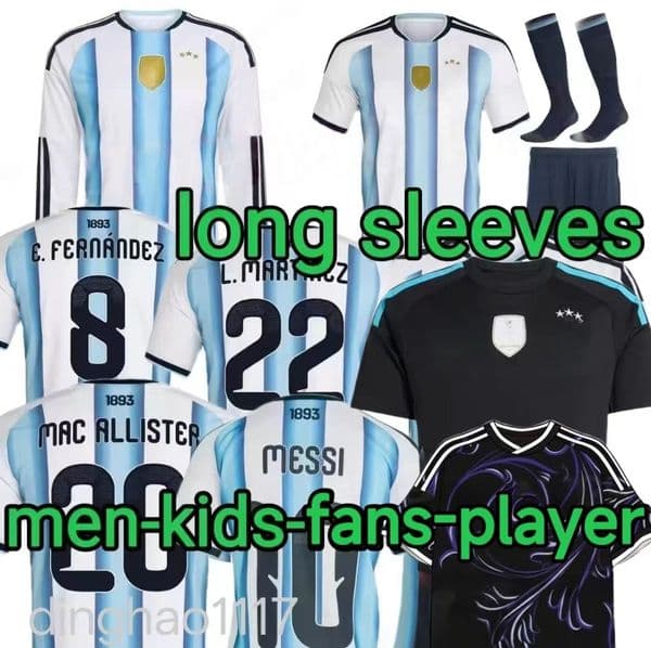 Argentinas soccer Jerseys MESSIS GARNACHO DE PAUL National Team J.ALVAREZ E.MARTINEZ Fans Player versio Football Shirts 2025 SUAREZ Miamis FC Women men kids Kit