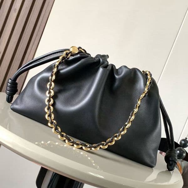 Designer Flamenco Shoulder Bags Luxury Womens crossbody Napa Sheepskin Handbags 12A quality cloud lady Clutch bucket bag tote detachable chain strap