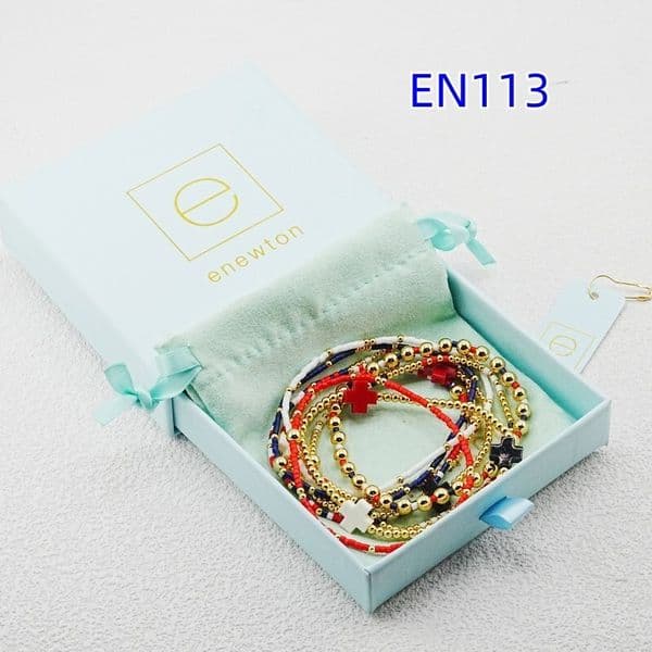 YK New Red Black Cross Gold Bead Nine Fold Bracelet Fashion Luxury Valentine's Day Gift Daily Matching Trendy