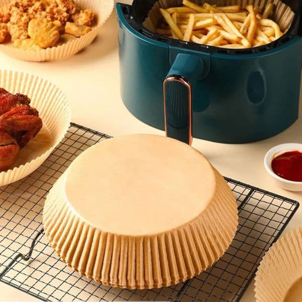 Air Fryer Disposable Paper Non-Stick Airfryer Baking Papers Round Air-Fryer Paper Liners Paper Kitchen Accessories