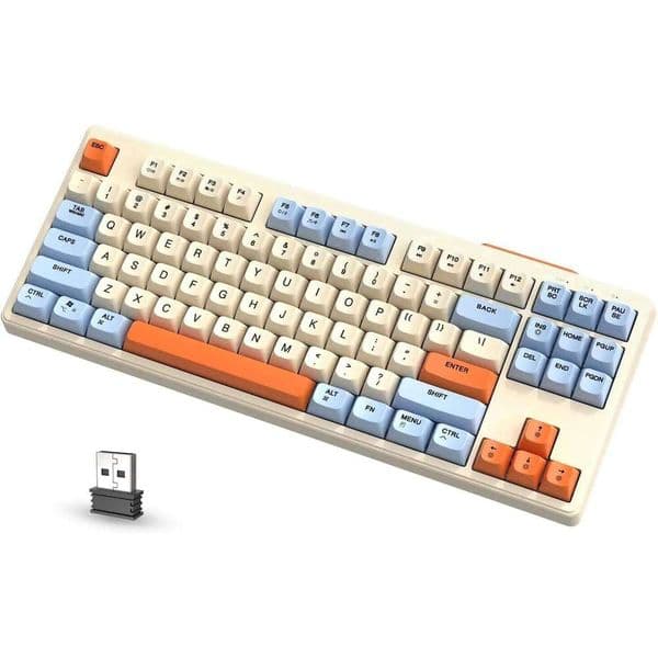 ATTACK SHARK X ZIYOULANG M87 80% Wireless TKL RGB Backlit Bt5.0 2.4G & Wired PBT Material Mechanical Feeling Gaming Keyboard