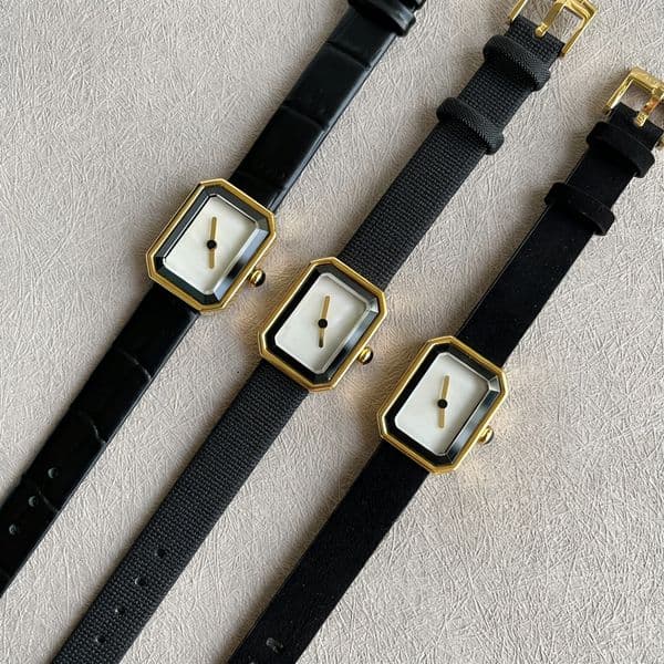 Luxury Watch Top Quality Swiss Made Designer Watche Womens Swiss Quartz Rectangle Watches Fashion Real Leaer Strap Gold Silver 12 Options with Gift Box Packing