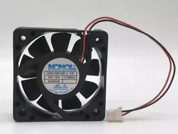 NONOISE 5015 G5015S12D CS DC12V 0.080A 5CM Two-Wire Ultra-Quiet Cooling Fan