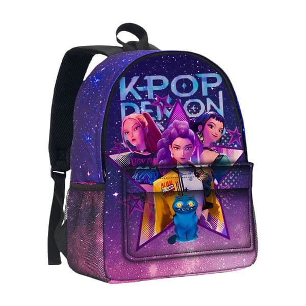 16 inch Huntrix Kpop 3D Stereoscopic Starry Sky Bag, Witch Hunt Student Outdoor Sports Large Capacity Bag With Sea Shipping!