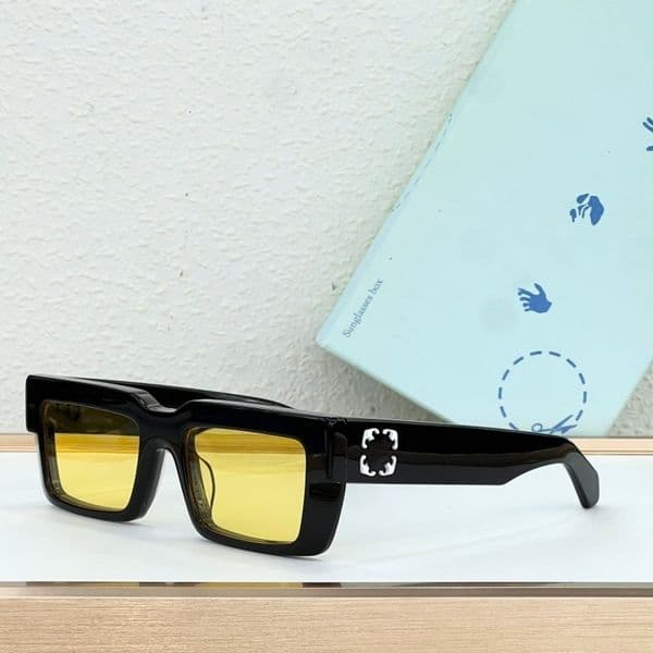 New OFF WHI TE Eyewear OERI114 5707 High Quality Designer for Men Women Square Acetate Frame Fashion Classic Sunglasses With Original Box Size 52-20-140
