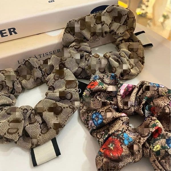 Designer Letter Scrunchies Fabric Ring Rope Band Women's Hairbands girls Hairclip Hair Strap Accessorie