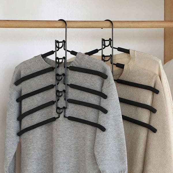 5 Layer Detachable Storage Holder Mounted Indoor Space Saving Household One-Piece Hanger Clothes Drying Rack 26H0111