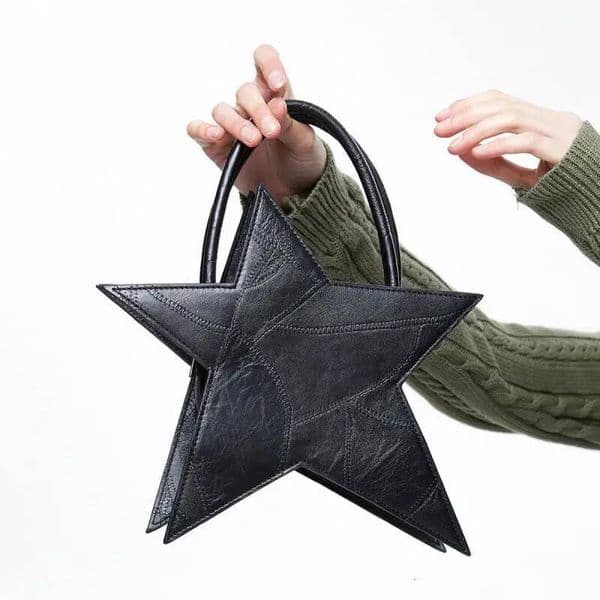 Bestseller Cool Black Clutch Star Shaped Women Hand For Girls Lolita Designer Purses And Handbags 2024 New Fashion Tote Bag ddmybear