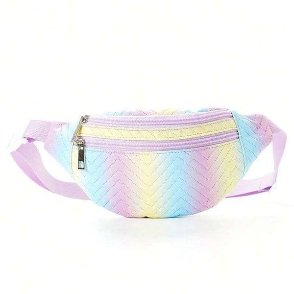 Feihong Cross-border Cute Children's Breast Love High Value Printed Fanny Large Capacity Outdoor Portable Storage Bag