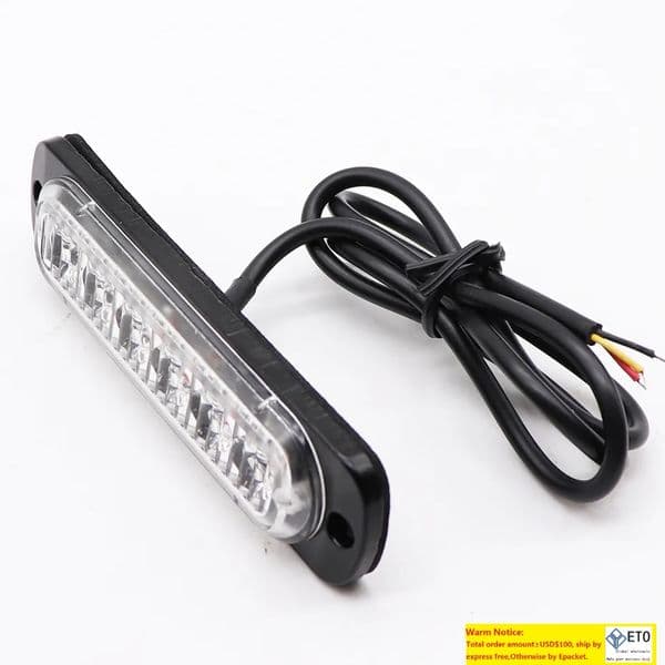6 LED Strobe Light Truck Warning Lights 12-24v Universal Emergency Light For Car SUV Vehicle Motorcycle LL
