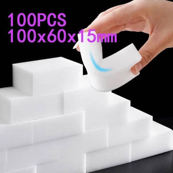 Bestseller 100/50/25 Pcs Melamine Magic Sponge Nano Cleaner Cleaning Car Dishwashing Remove Stains Home Kitchen Bathroom 100x60x15mm ddmytues