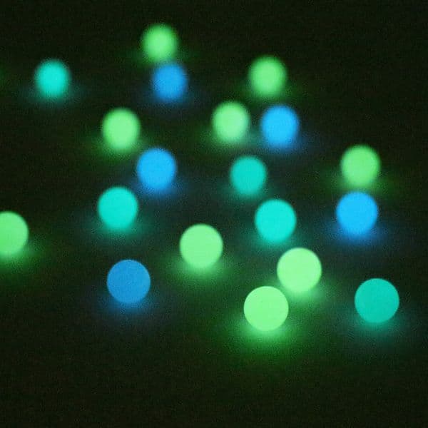 Quartz Smoking Accessories Bulk Non-Porous Luminous Stone Beads Quartz Carb Cap Smoking Accessories Blue/Blue-Green/Yellow-Green Light 6/8/10/12/20 mm