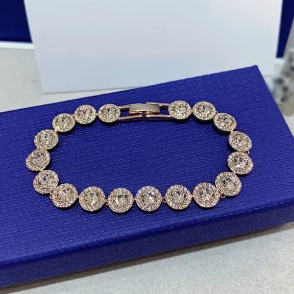 Luxury Bracelet Designer Fashion Charm Crystal Bracelets for Women Brand Gold Plate Bracelet Jewelry with box