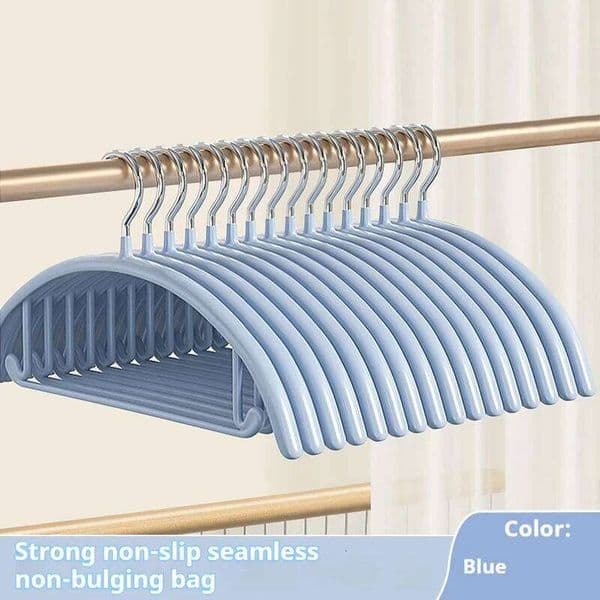 Impregnated Semi-round Coat Hanger Seamless Storage Thick Brace Non-slip Stainless Steel Clothes Hanging Adult 26H0111