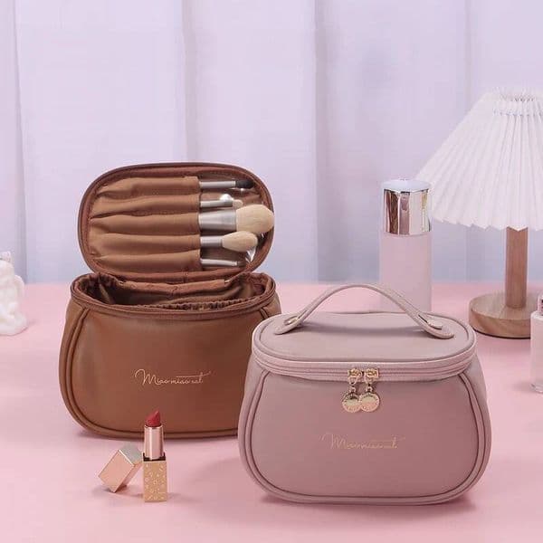 Bestseller New PU Leather Cosmetic For Women Multi-Functional Portable Travel Storage Makeup Case Female Toiletry Kit Bag ddmytues