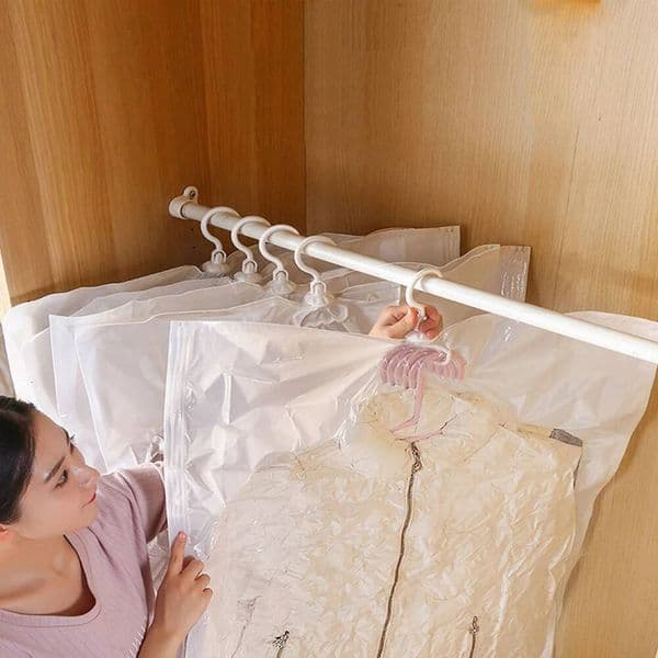 Bestseller Compression Storage Bag Reusable Empty Pump Bags Space Saving Seal Organizer for Clothes Suits Dress Jacket ddmytues