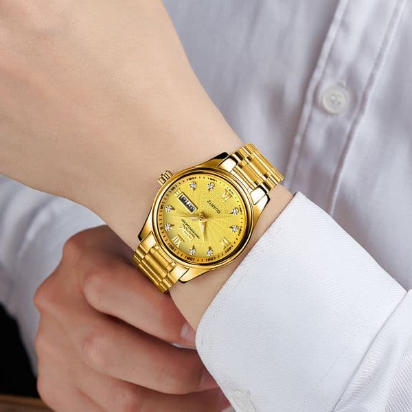 New OPK brand watches popular in Europe and America, dual calendar quartz watches for men, high-end light luxury watches, fashionable and trendy watches