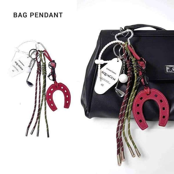 Hot Ins Style Maximalism Trend Bag Pendant Cute Hoof Horseshoe Decoration Keychain Straps Lanyard Phone Charm