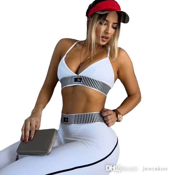 Designer Tracksuit Womens Two Piece Set Sports Fitness Running Yoga Suit High Strength Vest Tank Top And Casual Pants 2PCS Sets For Women Outfits