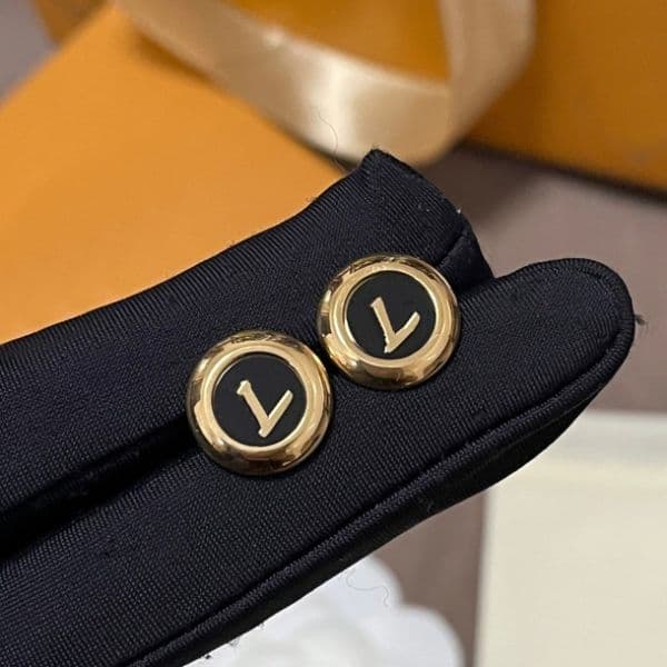 Gold Tone Disc Earrings with Enamel Accents Stylish Trendy Jewelry for Womens Ideal for Casual and Formal Occasi..