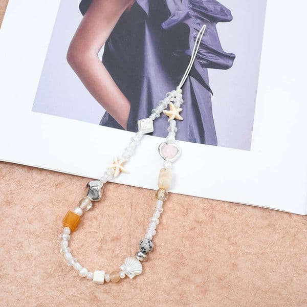 Manufacturer New Original Personalized Fashion Phone Handmade Beaded CCD Charm Camera Anti-Lost Strap Wholesale