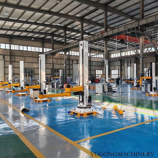 Reliable Single Column Palletizer for Cardboard Box Stacking and Case Handling Machine with Stable Operation and Small Footprint Design