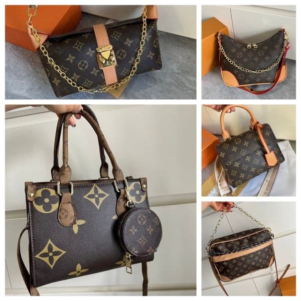 2026 Designer's fashionable vintage letter makeup bag women's shoulder bag crossbody chain bags commuting shopping bags