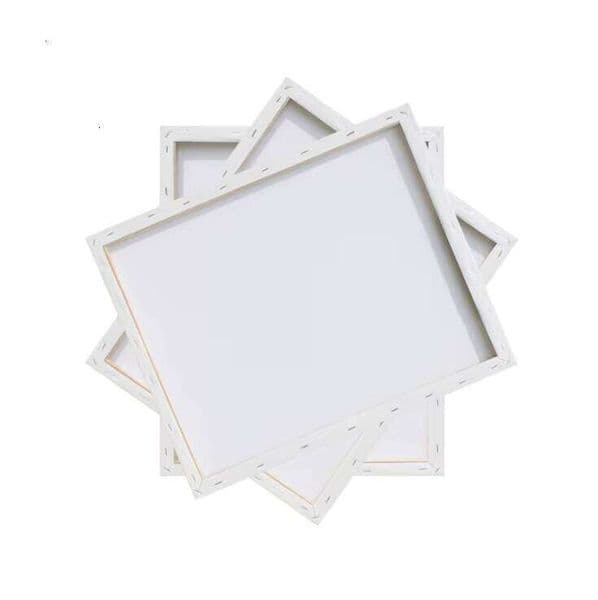 White Blank Base Paint 100% Cotton Various Sizes Stretched Painting Canvas Panel-XG7