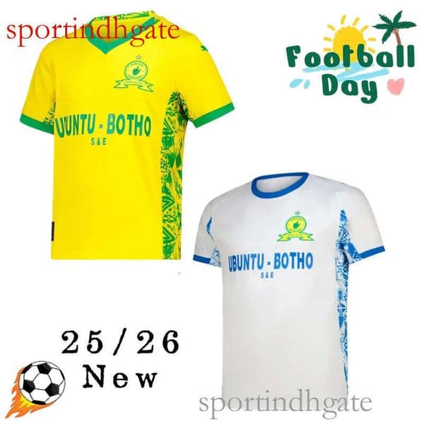 2025 2026 Sundowns Soccer Jerseys NKU KEKANA MKHULISE MORENA COETZEE Home Away Football Shirts Uniforms Mamelodi top quality