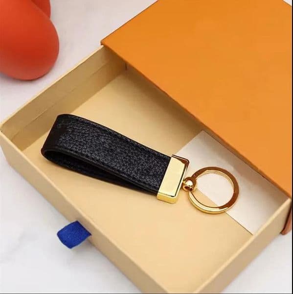 Keychain Key Chain Buckle Lovers Keychain Leather Keychains Men Women Bags Accessories Dust Bag