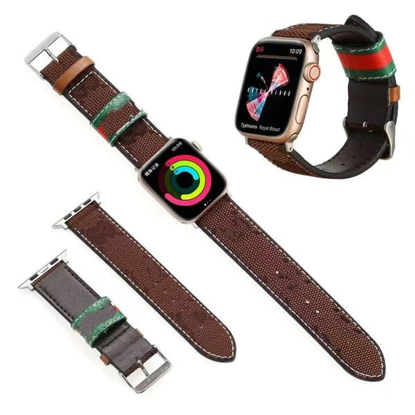 Genuine Leather Apple Watch Bands Watchbands for watch series 9 8 7 6 5 4 3 Luxury Watch Strap Fashion Designer 38mm 40mm 41mm 42mm 44mm 45mm 46mm 49mm iwatch bands