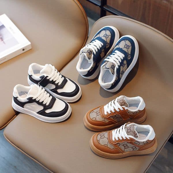 Spring New Kid's Casual Shoes Boy's Shoes Girl's Fashion Board Shoes Children's Soft Lightweight Sneakers Size 26-35