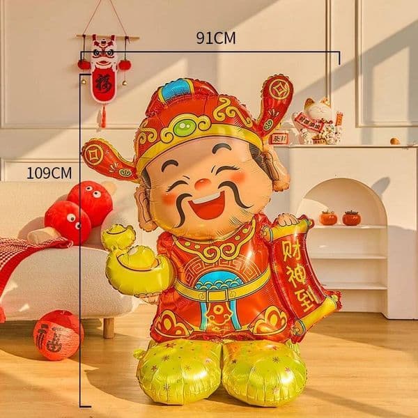 Bestseller 2026 Horse Chinese New Year Ballons God of Wealth Yuanbao Balloons Decorations Party Favors Home Decor ddmytues