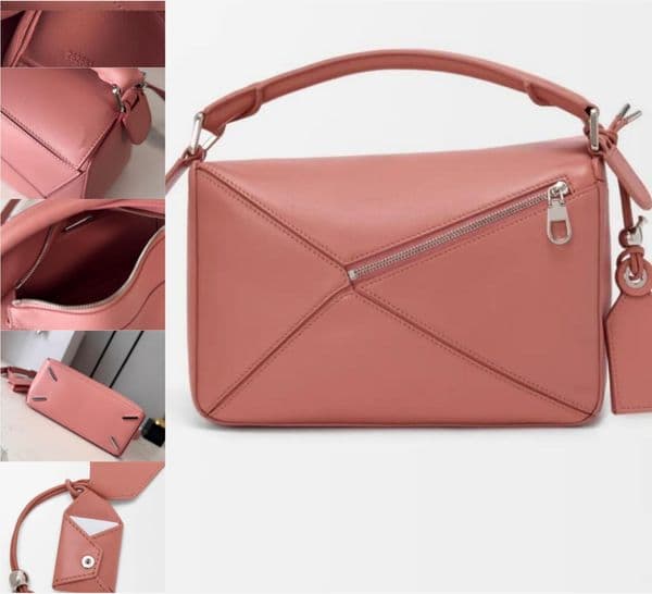 Designer pink puzzle bag real leather handbag small Featherlight Puzzles purse Cloud Bag Crossbody Bags 10A Mirror quality Soft nappa leather Women Shoulder Bags