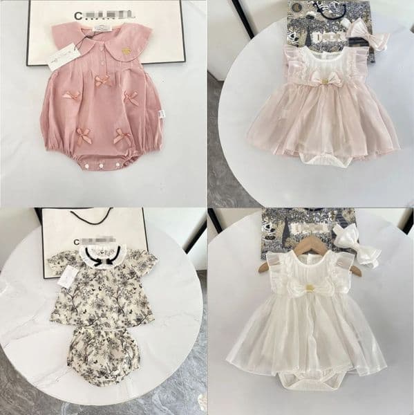 Baby Designer Clothes Newborn Rompers Designer Girls Jumpsuits Brand Babys Crawlings Suits Cotton Clothes -6 Trendy Child Romper Children Size 66-90Cm A