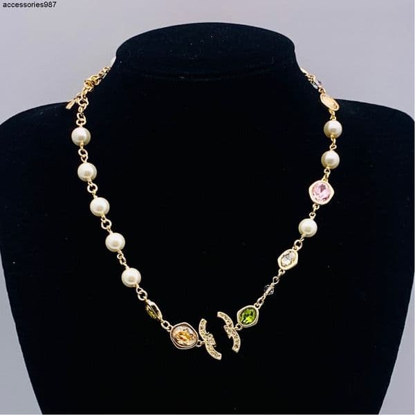 Pendant Necklaces Luxury Pendant Necklace Fashion Designer Pearl Necklace Pendant Womens Pearl Pendant Necklace Jewelry Valentines Day Christmas Gift