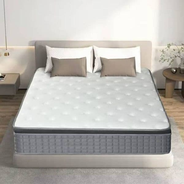 Custom Premium Spring Hybrid Memory Foam Mattress for Bedroom - Medium Firmness