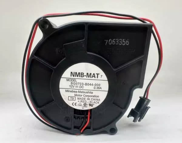 NMB BG0703-B044-000 12V 0.38A 80mm Through-Hole 7530 Two-Wire Turbo Centrifugal Cooling Fan