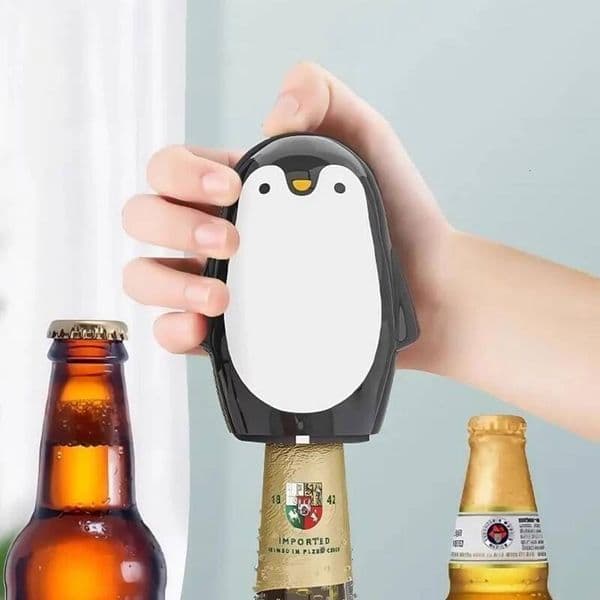 Bestseller Creative Cartoon Penguin Bottle Opener Stainless Steel Manual Cap Lifter Kitchen Gadget Bar Tools Gift for Beer Lovers ddmytues
