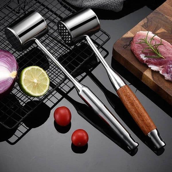 Bestseller 304 Stainless Steel Hammer Loose Meat Tenderizer Household Steak Pork Chicken Breast Cooking Tools Kitchen Gadgets ddmytues