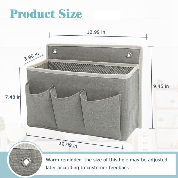 Cross border new storage bag wall mounted dormitory door storage artifact fabric wall storage bag hanging bag