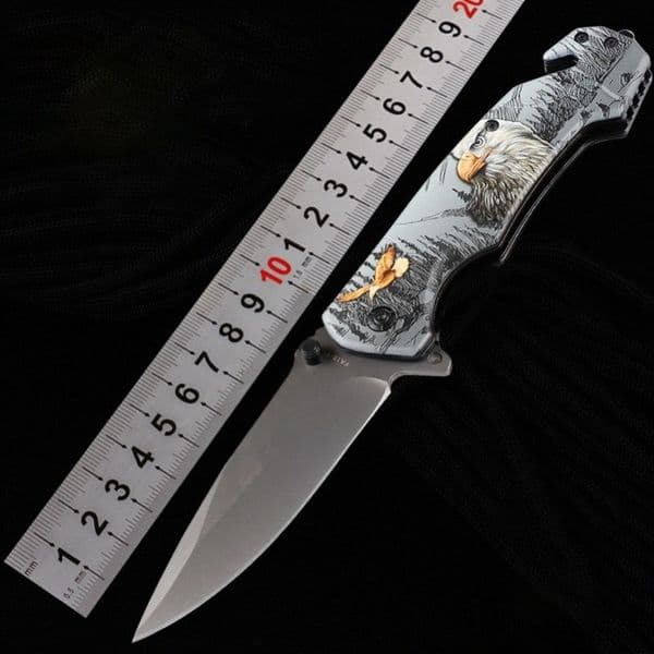 3D Pattern Tactical Folding Knife Multifunctional Outdoor Camping Fishing Hunting Survival Knives Pocket EDC Tool