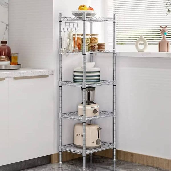 Bestseller Kitchen Assembled Wire Shelving Rack Adjustable Multistorey Shelf Storage Modern Simplicity Antirust Unit Bookshelf ddmytues